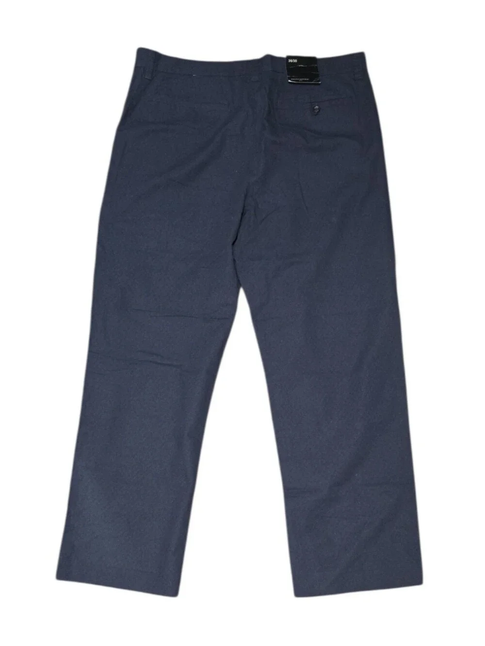 NWT Mens Banana Republic Navy Blue Chinos Linen Cotton Blend Size 36x30